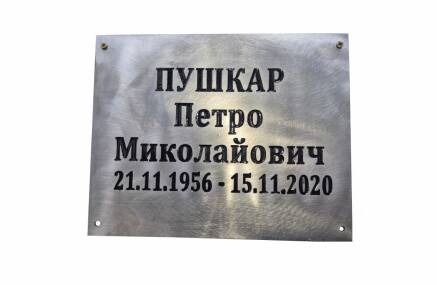 Фото Металева рельєфна табличка 250х100 мм