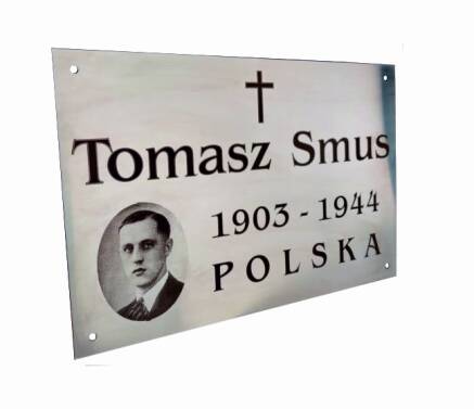 Фото Ритуальна металева табличка з портретом  300х200 мм